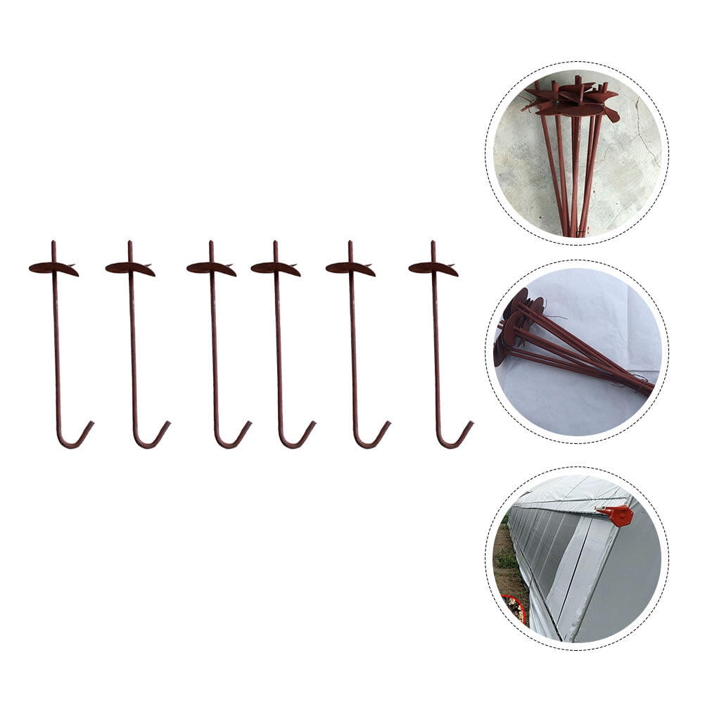 6Pcs Ground Stakes for Securing Tents Canopies Shed Anchor Greenhouse Tie Down