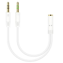 Huanledash Headphone Splitter Earphone Adapter Audio 3.5mm Female to 2 Male Jack Aux Cable