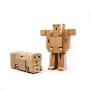 WooBots - Wooden Robot Transforms into a Bus