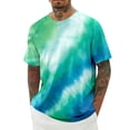 thumbnail image 2 of Tie Dye T Shirts for Man 2026 Summer Casual Lightweight Breathable Short Sleeve Slim Fit Crewneck Tee Shirt, 2 of 5