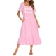 thumbnail image 5 of Vestido de tumbona para mujer con bolsillos, volantes de encaje, camisones sueltos de manga cor CACAGOO Vestido, 5 of 7