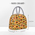 thumbnail image 2 of Disketp Bohemian Sunflower Bolsa Térmica para Almuerzo, Lonchera con Abertura Amplia y Gran Capacidad, Organizador Reutilizable para Mujeres, Hombres y Adultos, 2 of 6