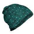 thumbnail image 1 of Turquoise Unisex Beanie, Baroque Inspired Foliage, Hiking Outdoors, Teal, by Ambesonne, 1 of 1