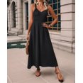 thumbnail image 4 of Gdvsclr Women'S Smocked Maxi Dresses 2025 Summer Beach Sundress Casual Spaghetti Strap Swing A Line Long Flowy Dress, 4 of 7