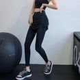 thumbnail image 5 of Yoga Pants Drawstring Folds Sexy Fake Two Pieces Leggings Skirt For Running, 5 of 5