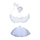 thumbnail image 1 of Disfraces de ángel para niñas, accesorios de cosplay, atuendo para niños, tutú Blanco, 1 of 9