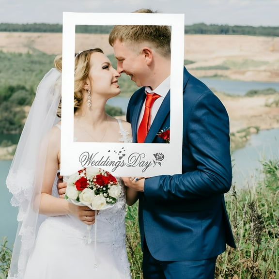 LAMIRO Party Photo Booth Picture Frame Props Wedding Decorations Bride