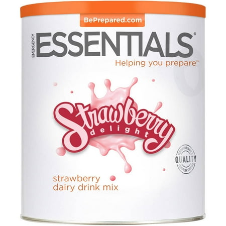 Emergency Essentials Food Strawberry Delight Dairy Drink Mix, 68 oz