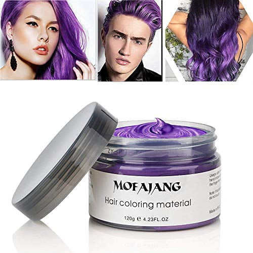 MOFAJANG Hair Wax Pomades VIOLET Natural Hair Coloring Wax Material Disposable Hair Styling Clays Ash for Cosplay, Party MOFAJANG Hair Wax Pomades VIOLET Natural Hair Coloring Wax Material Disposable Hair Styling Clays Ash for Cosplay, Party