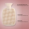 thumbnail image 2 of Bolsa de botella de agua caliente a prueba de frío para calentador de manos de 1000 ml con kit de cubierta (café oscuro) Tmvgtek Libre de BPA, 2 of 9