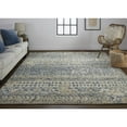 thumbnail image 2 of Feizy Palomar Transitional Geometric, Tan/Blue, 2' x 3' Accent Rug, Stain Fade Resistant Easy Care, Area Rug for Living Room and Bedroom, 2 of 6
