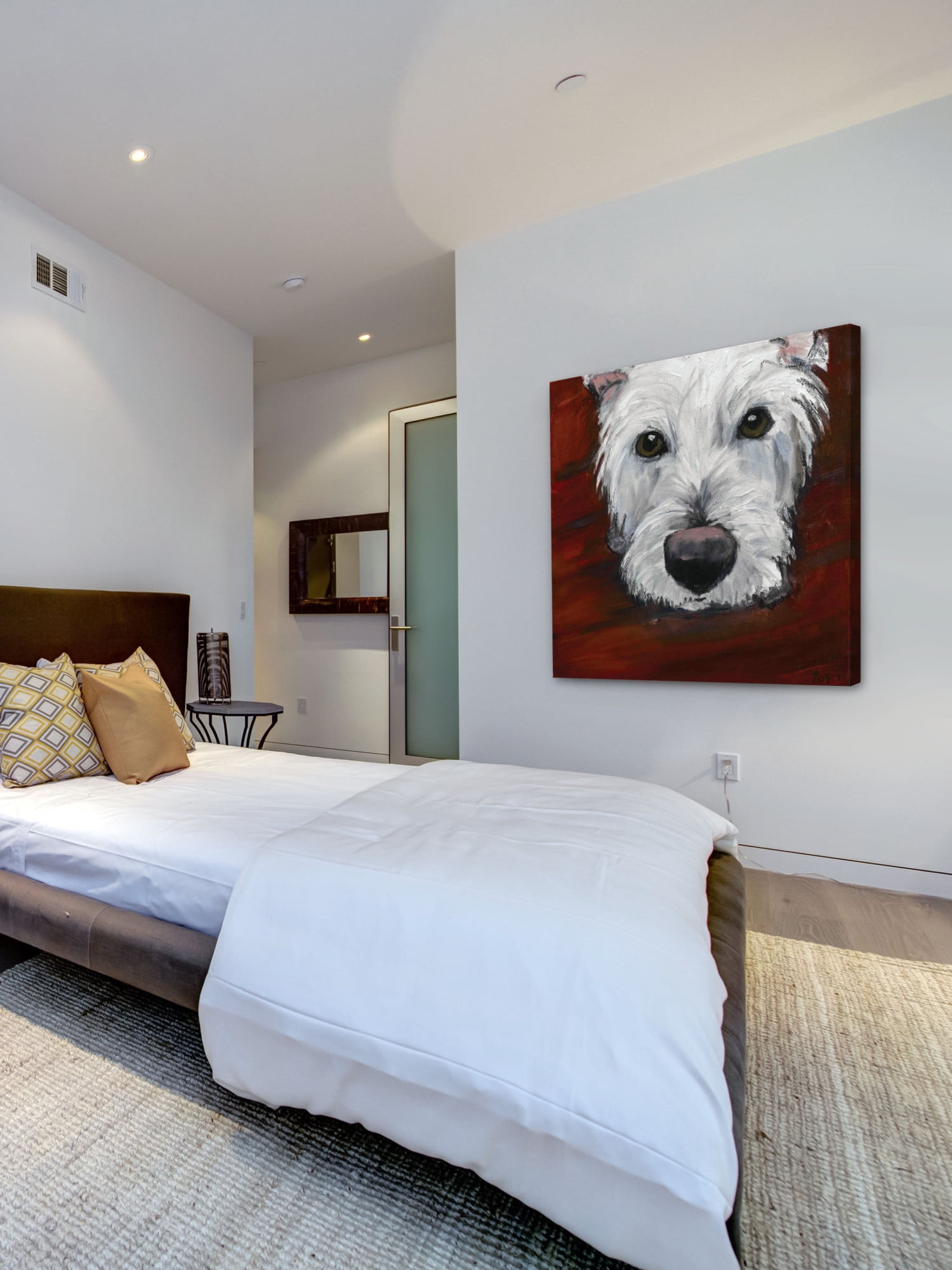 Marmont Hill Inc Marmont Hill - "Red Dash" by Tori Campisi Painting Print on Canvas