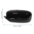 thumbnail image 3 of Pair Plastic Car Exterior Rear View Mirror Cover Cap Overlay for Dodge Charger 2011-2021 Gloss Black, 3 of 6