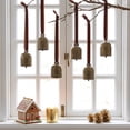 thumbnail image 6 of Kojanyu Christmas Bells, 6 Pack Decorative Metal Bells with Jingle Sounds for Xmas Tree Wreath Garland Ornament Holiday Home Wall Hanging., 6 of 6