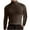 Brown, variant on XFLWAM Mens Mock Neck T Shirt Long Sleeve Basic Turtleneck Slim Fit Undershirt Pullover Thermal Solid Color Tops
