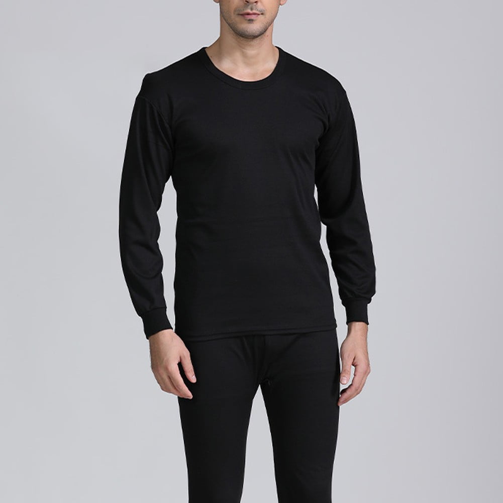 Men Soft Fleece Thick Lined Thermal Crew Neck Top Bottom Long John men-soft-fleece-thick-lined-thermal-crew-neck-top-bottom-long-john