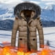 thumbnail image 3 of Gibobby Chamarra cazadora hombre chamarra acolchada ligera, ropa cálida para clima frío(Caqui,G), 3 of 3