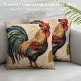 thumbnail image 3 of Nawypu  Rooster Pillow Covers Farmhouse Animal Throw Pillow Covers Vintage France Style Farm Poultry Chicken with Quote Pillow Case Home Decorative Cushion Cover 18 x 18 Inches, 3 of 5