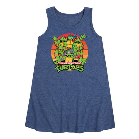 

Teenage Mutant Ninja Turtles - Retro Sunset - Girls Aline Dress