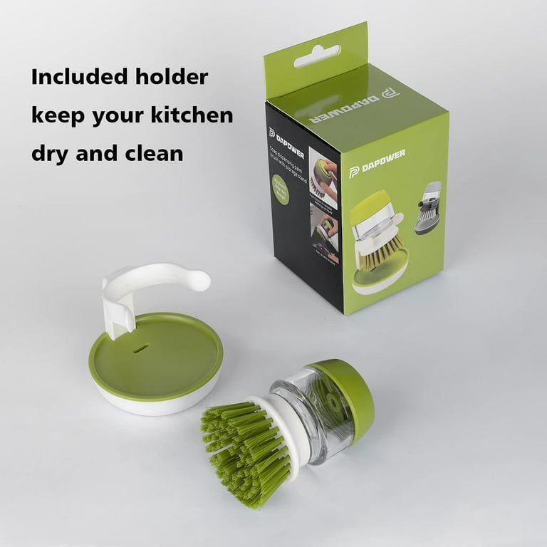 Soap Dispensing Dish Palm Brush Cleaning Dish Brush Handheld Dish