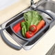 thumbnail image 5 of Colador plegable, coladores y coladores de frutas/verduras sobre el fregadero con asas extensibles, colador plegable para cocina, 5 of 8