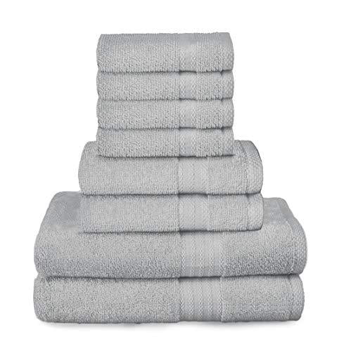 4 Bath Towels Details about   Glamburg Premium Cotton 4 Pack Bath Towel Set 100% Pure Cotton 
