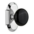 thumbnail image 4 of Nostalgic Warehouse Cotblk_Prv_234_Nk Black Porcelain Solid Brass Privacy Door Knob Set -, 4 of 7