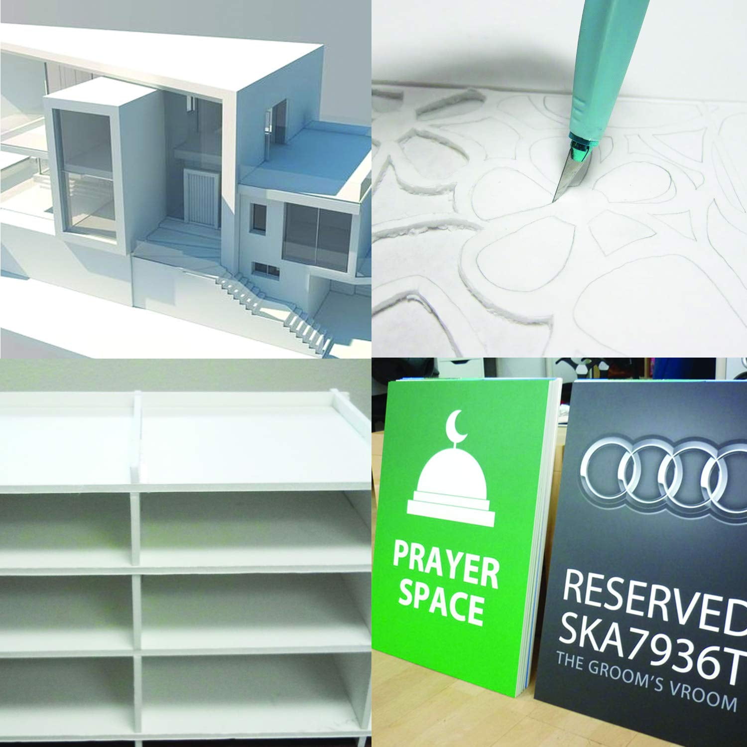 Expanded PVC SheetLightweight Rigid Foam6mm (1/4 inch) 24 x 48 InchesWhite
