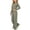Army Green, variant on Xdegoge Girls 2 Piece Outfits Striped Ribbed Knit Long Sleeve Crop Top and Wide Leg Pants Set Casual Lounge Sweatsuits for Kids Fall Wear