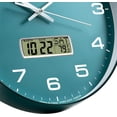 thumbnail image 3 of Reloj de pared TIMESS de 10 esferas, silencioso, sin tictac, con calendario perpetuo, 3 of 5