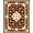 Red, Pattern 4, variant on ODIKA 2'x3' Machine Washable Non-Slip Area Rug, Elegant Baroque Scrollwork Ornate Flourish Design High Traffic Rug, Red, 124247