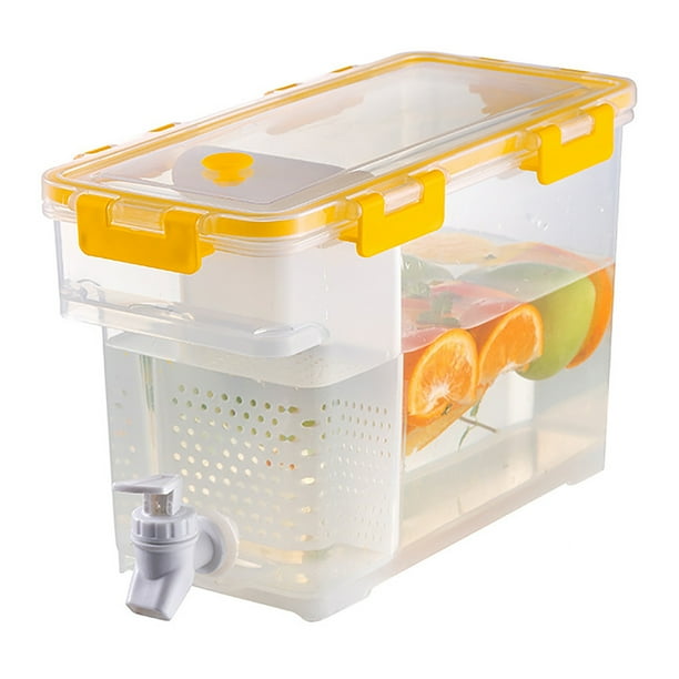 Drink Dispenser LeakProof Spigot Clear Storage with Filter Screen