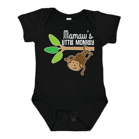 

Inktastic Mamaw Little Monkey Grandchild Gift Baby Boy or Baby Girl Bodysuit