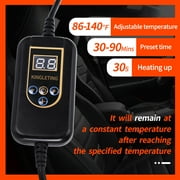 KINGLETING Cars Heated Seat Cushion for Winter, with Intelligent Controller and Timing Function