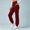 Wine women high waisted jogger pants with pockets a1, variant on BRELIL Women's High Waisted Jogger Pants with Pockets Solid Casual Active Long Lounge Pants Athletic Workout Fall Winter Comfort Trousers, Army Green S
