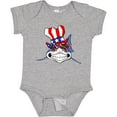 thumbnail image 3 of Inktastic 4th of July Patriot Shark Boys or Girls Baby Bodysuit, 3 of 5