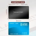 thumbnail image 2 of Uxcell 1000 Pack Metal Business Cards Blank, 0.21mm Thick 3.4x2.1 Inch Aluminum Laser Engrave, Black, 2 of 7