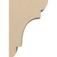 thumbnail image 3 of 4"W x 8"D x 12"H Classic New Brighton Rough Cedar Woodgrain TimberThane Corbel, Primed Tan, 3 of 6