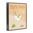 thumbnail image 3 of Stupell Industries Modern Gin & Tonic Typography Black Framed Giclee Art, 11 x 14, by Anna Quach, 3 of 8