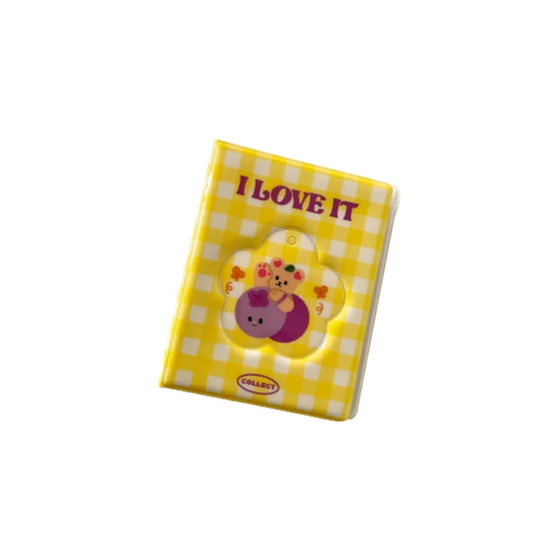Toystoory Álbum de fotos de 3 pulgadas con 72 bolsillos, tarjetero de gran capacidad, soporte para notas, organizador para sesión fotográfica, Almacenamiento y organización del hogar Amarillo Toystoory HA074042-01