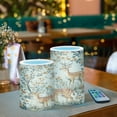 thumbnail image 3 of Yayeee Flameless Candles with Remote Flickering Battery Operated Multi Color Changing, Deer Pattern, 3 of 7