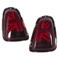 thumbnail image 2 of Taillight Assembly Led Rear Lights Reverse Lamp Turn Signal Lamp Full Led Tail Lights VLAND For JCW Union Jack Full LED Tail Lights Red Lens Fits For R56 R57 R58 R59 LCI 2011-2015, 2 of 8