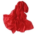 thumbnail image 2 of Lumtrix Sheer Shawl for Women 78 In Long Silky Solid Color Wrap Lightweight Dress Party Scarf Red One Size, 2 of 3