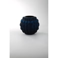 thumbnail image 2 of CC Home Furnishings 8" Blue Spherical Bubble Glass Decorative Flower Vase, 2 of 2