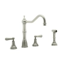 Perrin And Rowe U.4776L-2 Edwardian 1.8 GPM Widespread Kitchen Faucet - Nickel