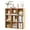 Natural-Oak, variant on Jpiziso 12 Cube Storage Organizer Vertical or Horizontal Bookcase, Open Book Shelf for Bedroom, Living Room, Office