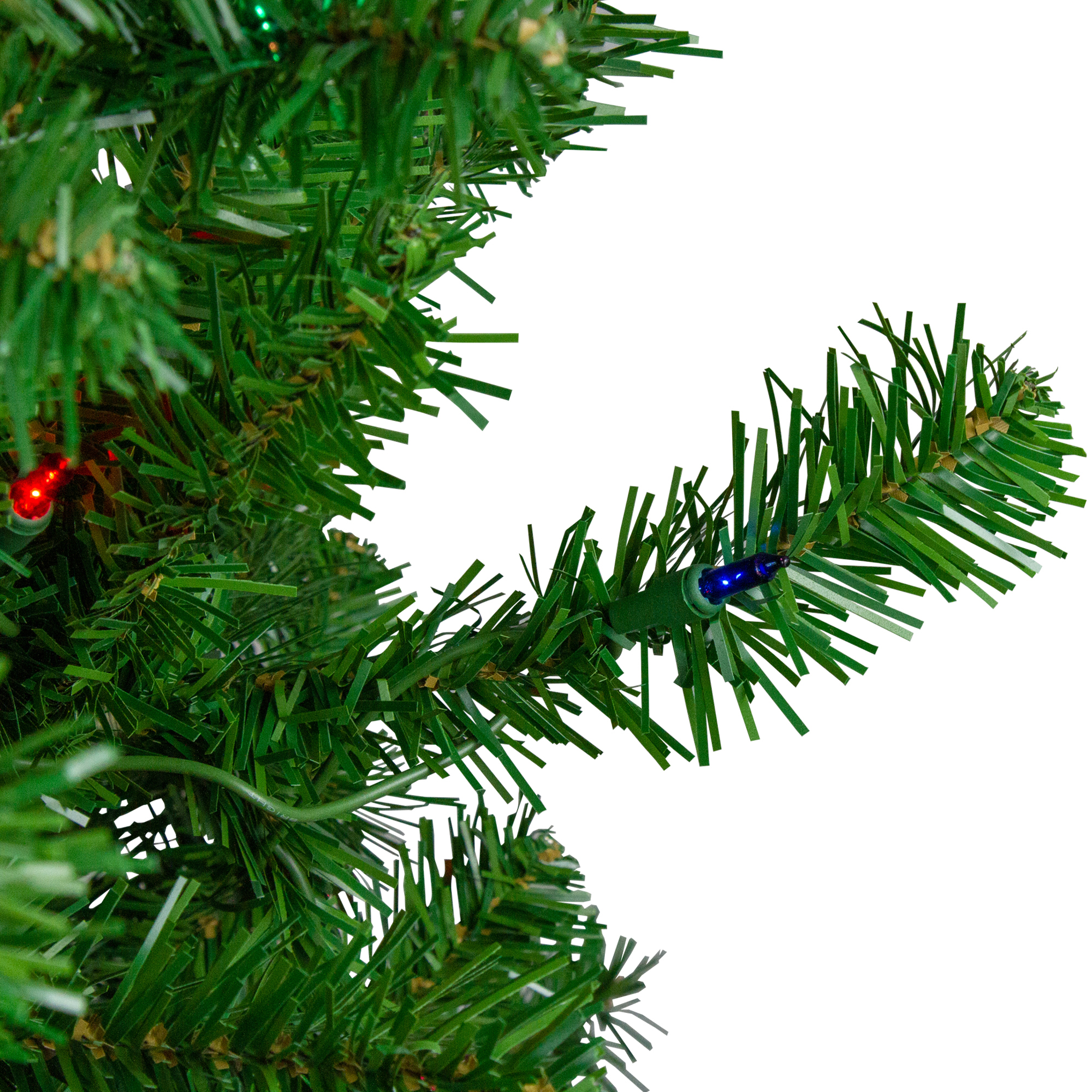 Northlight 7' Pre-Lit Norfolk Spruce Artificial Christmas Tree, Multi Lights