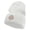 White, variant on Cartoon Force Embroidered 12 Inch Long Knitted Beanie - Black OSFM