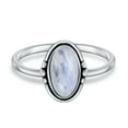 thumbnail image 2 of Bling Jewelry Womens Western  Silver Ring with Oval Cabochon Gemstone and Thin Band, 2 of 4