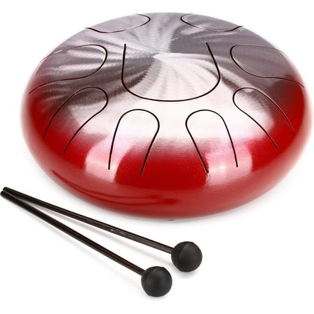 Pearl 9 Note Tongue Drum - C Penta - Crimson Burst